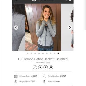 Lululemon Brushed Define Jacket